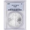 Image 1 : 2009 $1 American Silver Eagle Coin PCGS MS70