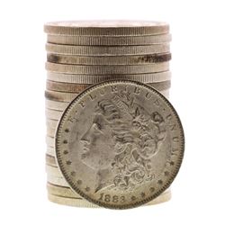 Roll of (20) Brilliant Uncirculated 1883-O $1 Morgan Silver Dollar Coins