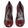 Image 5 : Sergio Rossi Dark Brown Snakeskin Pumps
