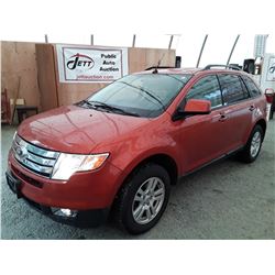 H2 --  2008 FORD EDGE SEL , Orange , 115169  KM's
