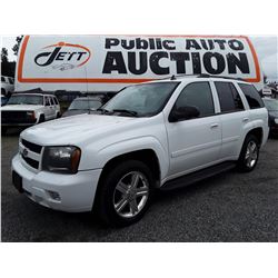 J5 --  2008 CHEVROLET TRAILBLAZER LS , White , 280128  KM's