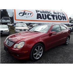 B3 --  2003 MERCEDES C230 , Orange , 165006  KM's