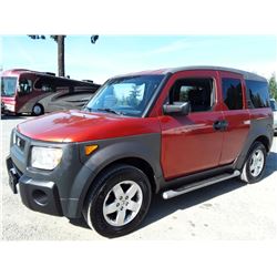 B6A --  2003 HONDA ELEMENT EX , Orange , 175222  MILES