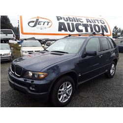 D4 --  2006 BMW X5 , Blue , 259716  MILES