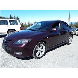 E1 --  2008 MAZDA 3 , Blue , 228470  KM's