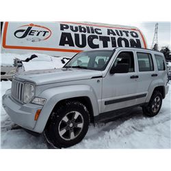 E5 --  2008 JEEP LIBERTY SPORT , Grey , 186842  KM's