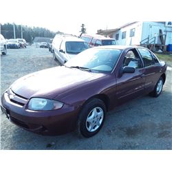 L5 --  2003 CHEVROLET CAVALIER , Red , 197974  KM's