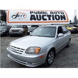 N2 - 2005 HYUNDAI ACCENT GT, Silver, 179299Km's