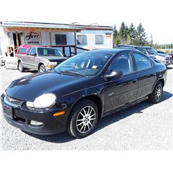 L2 --  2002 CHRYSLER NEON , Black , 179443  KM's