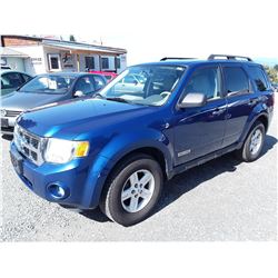 B1 --  2008 FORD ESCAPE HYBRID , Blue , 177188  KM's