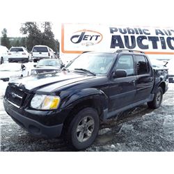 A7 - 2005 FORD EXPLORER SPORT TRAC, BLACK, 221621 KM'S