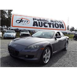 C6A --  2006 MAZDA RX-8 , Silver , 144736  KM's