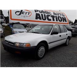 A1 --  1993 HONDA ACCORD DX , White , 278121  KM's
