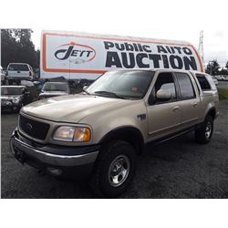 G5 --  2001 FORD F150 PICKUP , Brown , 275081  KM's