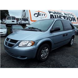 J5 --  2005 DODGE CARAVAN SE , Blue , 168085  KM's