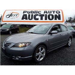 E5 --  2006 MAZDA 3 S , Grey , 149140  KM's