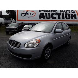 A11 --  2007 HY7UNDAI ACCENT , Silver , 92394  KM's - No Reserve
