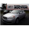 Image 1 : A8 --  2009 HYUNDAI ACCENT , Silver , 73144  KM's - No Reserve