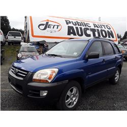 D3 --  2006 KIA SPORTAGE , Blue , 225495  KM's