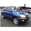 Image 2 : D3 --  2006 KIA SPORTAGE , Blue , 225495  KM's