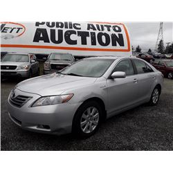 A5 --  2007 TOYOTA CAMRY HYBRID , Grey , 304059  KM's "No Reserve"