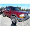 Image 2 : F4 --  1999 FORD RANGER EXT CAB 4x4, Red , 295634  KM's