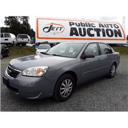 L3 --  2007 CHEVROLET MALIBU LS , Grey , 156881  KM's