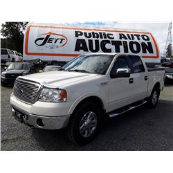 D6A --  2008 FORD F150 CREWCAB , White , 124835  KM's