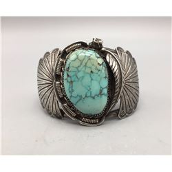 Vintage Turquoise and Sterling Silver Bracelet