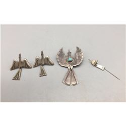 Group of Vintage Waterbird Design Jewelry