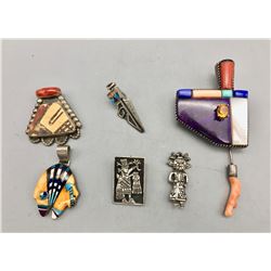 Group of Pendants and Pins