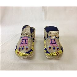 Circa 1900 Crow Beaded Kids Moccasins