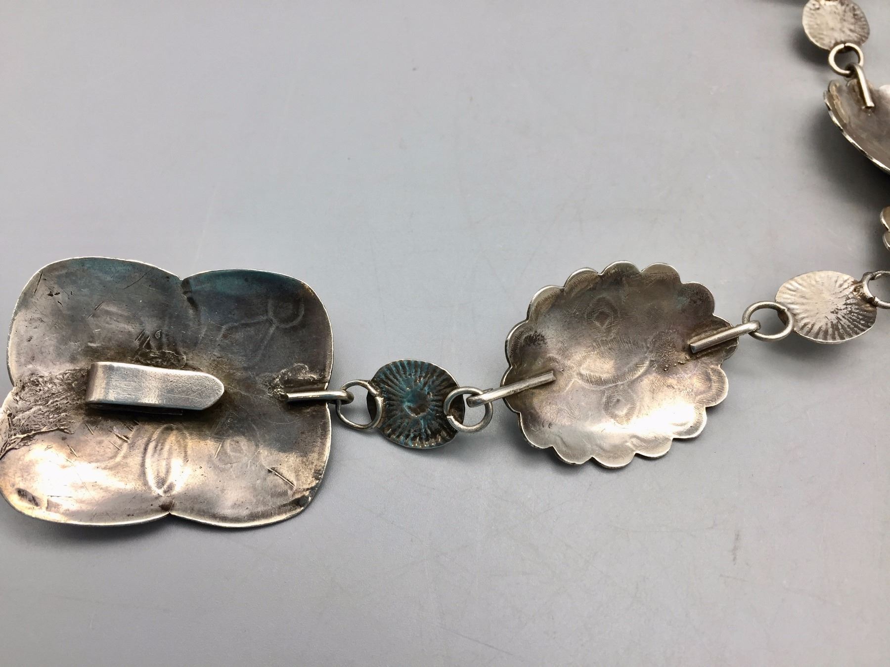 Vintage 1,25 Sterling Silver Concho et Turquoise Drop Boucles Vintage 1,25 Sterling Silver Concho et Turquoise Drop Boucles