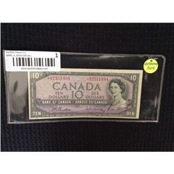 Canada 1954 10 dollar bill