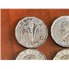 Image 2 : Lot of 10 King George wartime 1945 Victory Silver Nickels