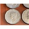 Image 3 : Lot of 10 King George wartime 1945 Victory Silver Nickels