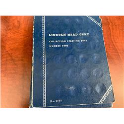 USA Lincoln Head Penny Collection in folder