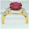 Image 4 : Gold plated Silver Ruby Diamond Ring, Suggested Retail Value $200 (Estimated Selling Price from $30 