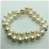 Image 1 : Silver Freshwater Pearl Necklace (~weight 51.74g) (10 TO 11mm), Suggested Retail Value $300 (Estimat