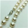Image 3 : Silver Freshwater Pearl Necklace (~weight 51.74g) (10 TO 11mm), Suggested Retail Value $300 (Estimat
