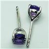 Image 1 : Silver Amethyst 2 In 1 Earrings, Suggested Retail Value $160