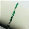 Image 1 : Silver Emerald(4.1ct) Bracelet (~weight 9.1g), Insurance Value $950 (Estimated Selling Price from $9