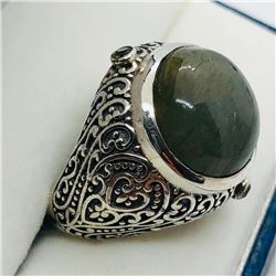 Silver Labradorite Ring (~weight 9.9g), Suggested Retail Value $360 (Estimated Selling Price from $5