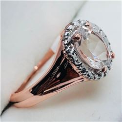 Rgss Morganite Ring, Suggested Retail Value $200 (Estimated Selling Price from $30 to $60)