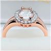 Image 3 : Rgss Morganite Ring, Suggested Retail Value $200 (Estimated Selling Price from $30 to $60)