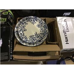 Floral Ceramic Dinner Plate Set