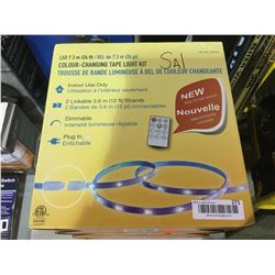 LED Color Changing Tape Light Kit 24ft