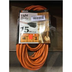 Woods Light Duty 15mExtension Cord