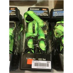Stinton Ratchet Tie Down Strap Set-green