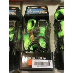 Stinton Ratchet Tie Down Strap Set-green